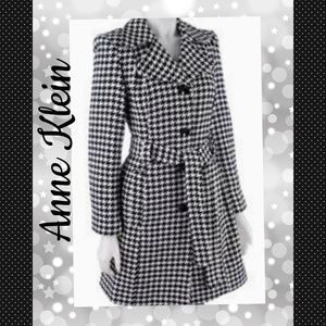 ❣️ Anne Klein XS Houndstooth Pea Coat